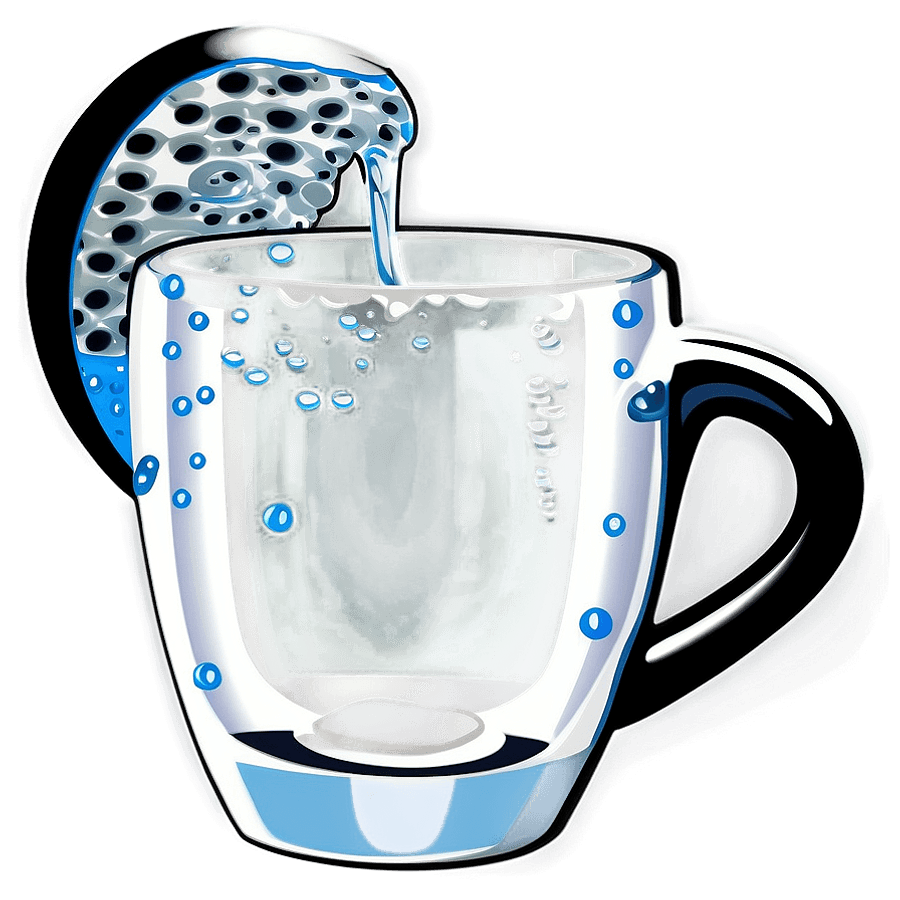 Minimalist Cup of Water PNG 73