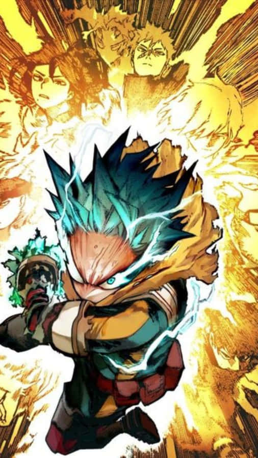 Deku Vigilante in Posizione d'Azione