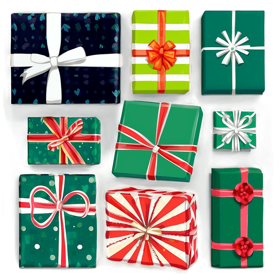 Christmas Gift Wrapping Ideas PNG 10