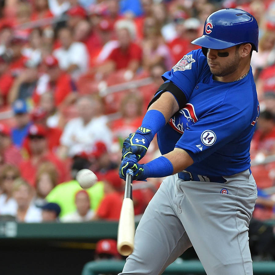 Tommy La Stella Hitting Baseball