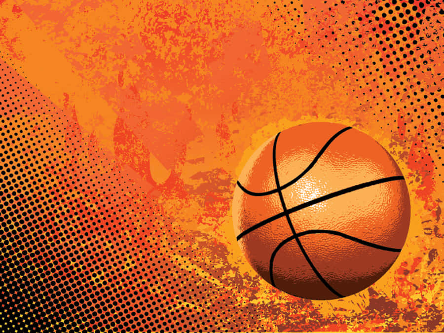 Fundo Abstrato Vibrante de Basquete