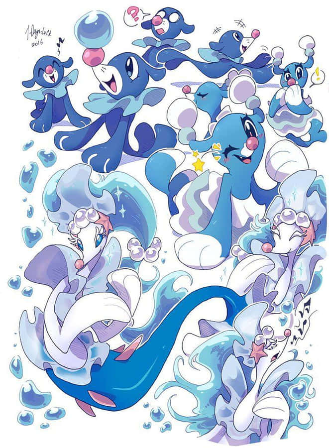 Stadier af evolution af Popplio: