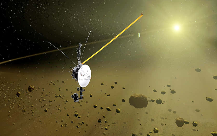 Umaimagem deslumbrante da missão da espaçonave Voyager