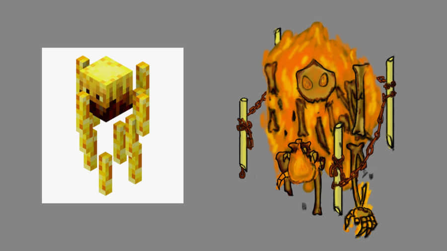 MinecraftBlaze 1920 x 1080 bakgrundsbild