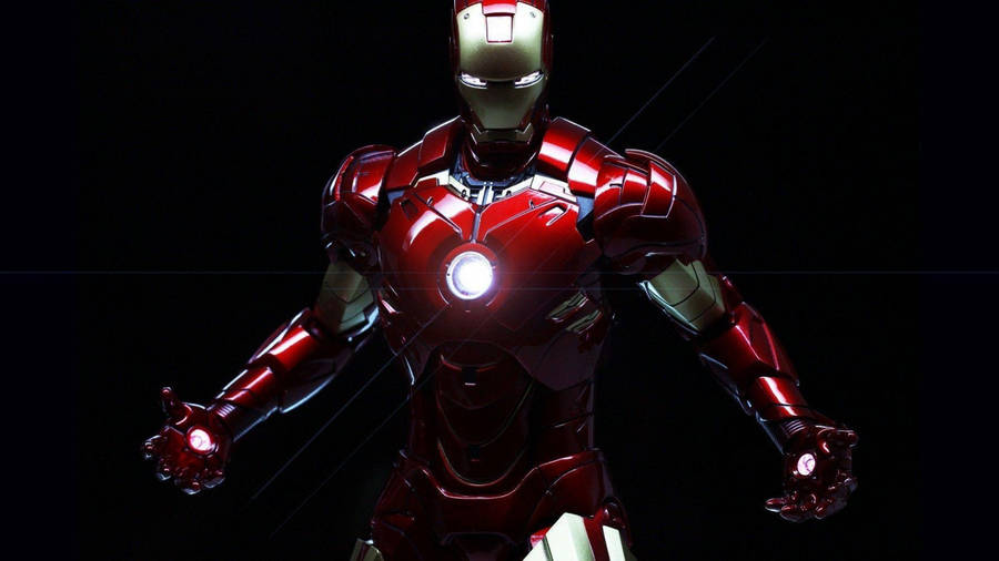 Shiny HD Iron Man From The Waist Up