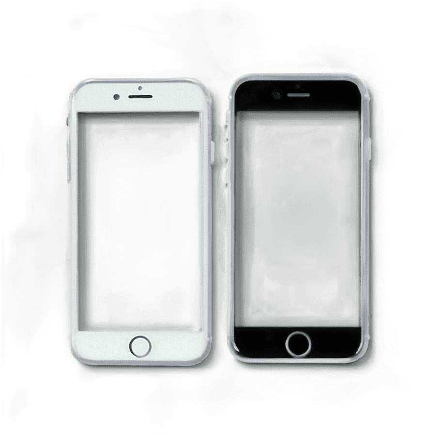 iPhone 8 Clear Screen Template PNG nlc