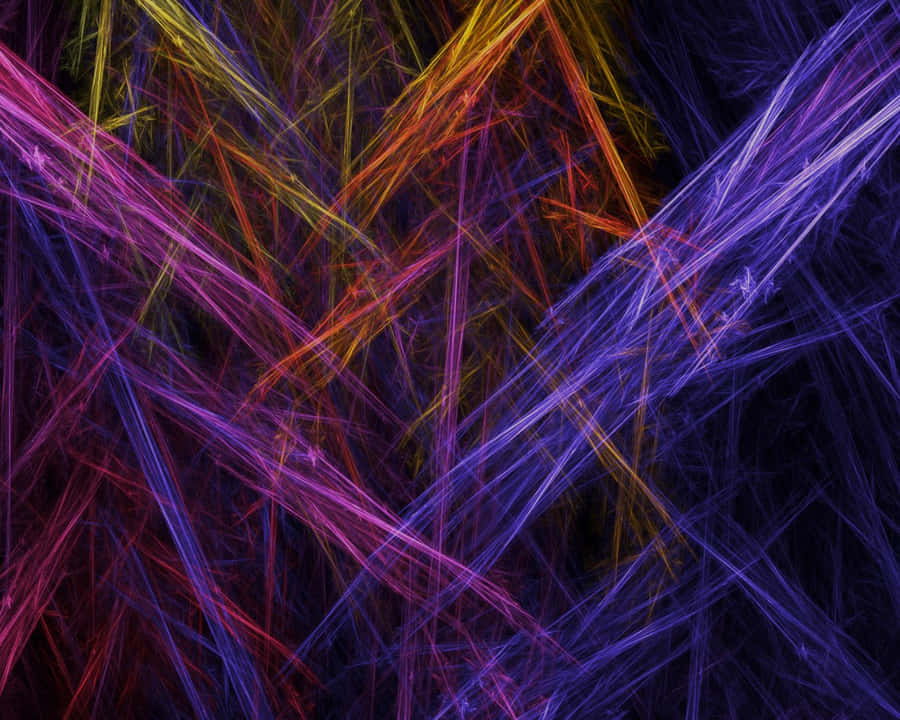 Arte Fractal Neon Vibrante
