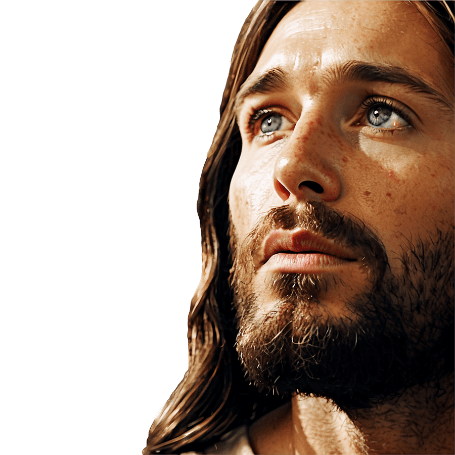 Jesus Face in Worship PNG hpa53