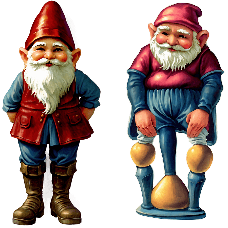 Vintage Garden Gnome PNG 06132024