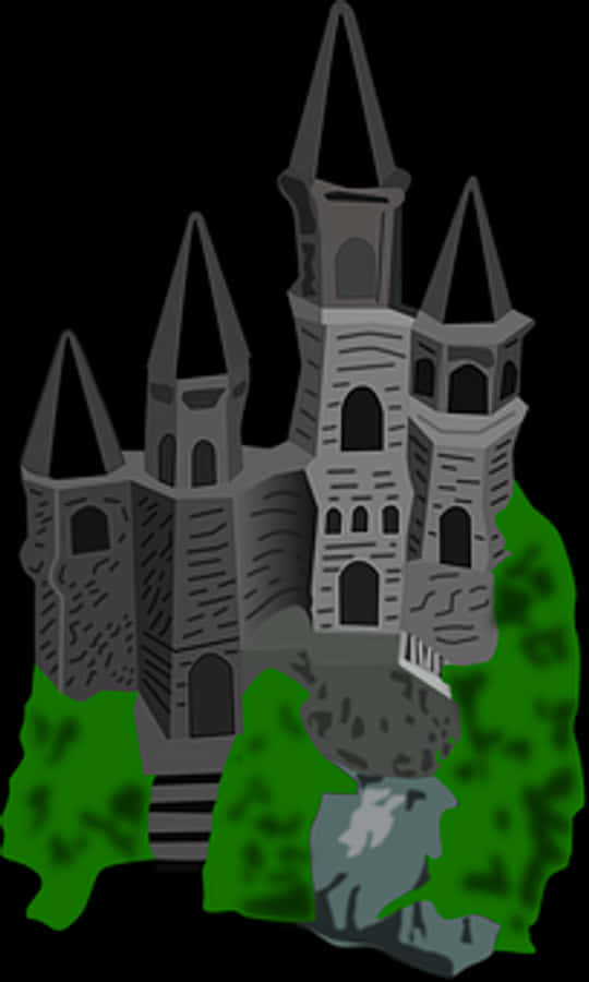 Gothic Castle Illustration
