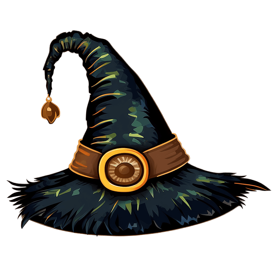 Witch Hat with Feathers PNG ixg