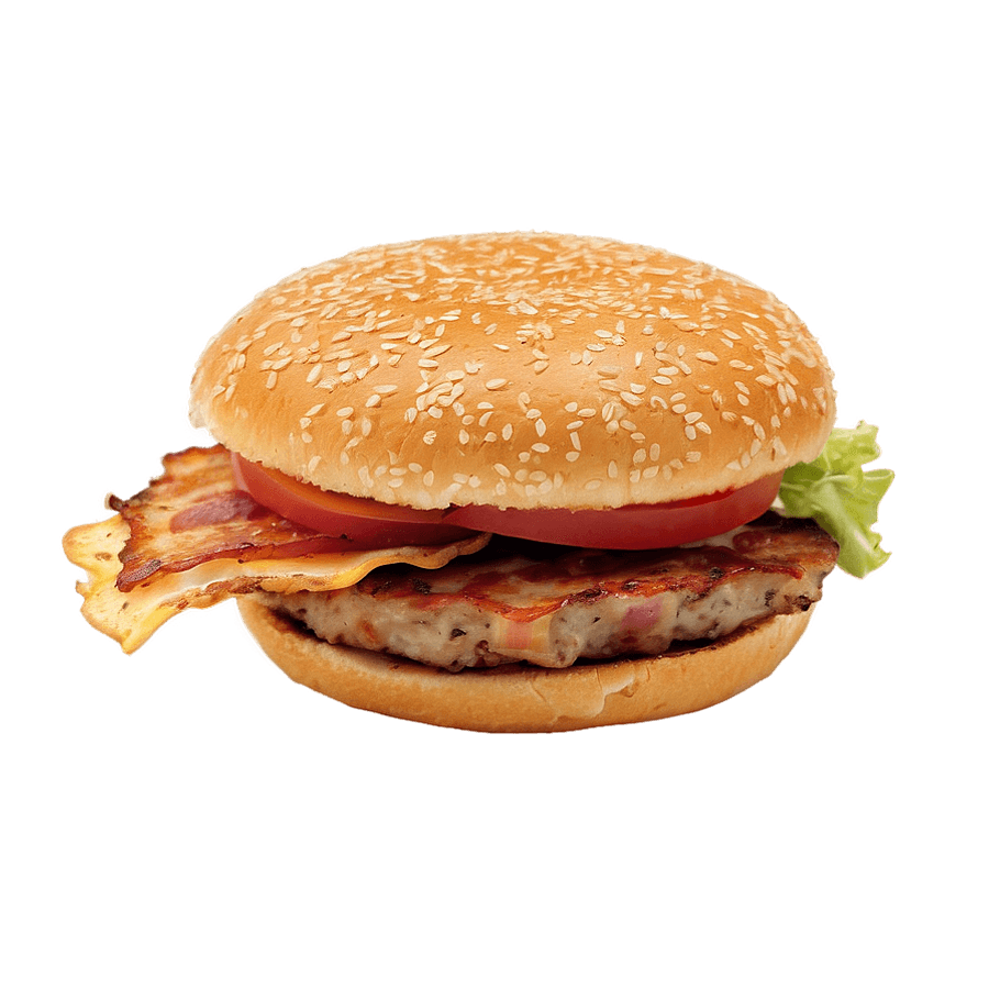 Bacon Burger Patty PNG hgs41
