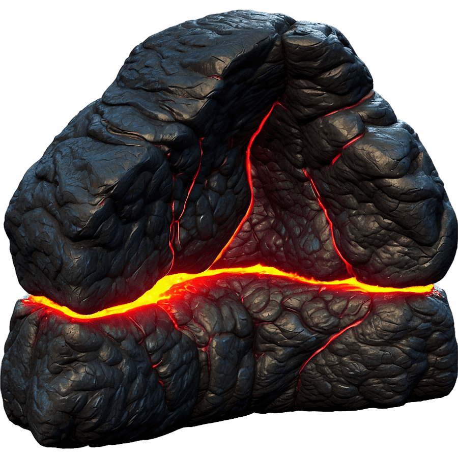 Lava and Water Interaction PNG 38
