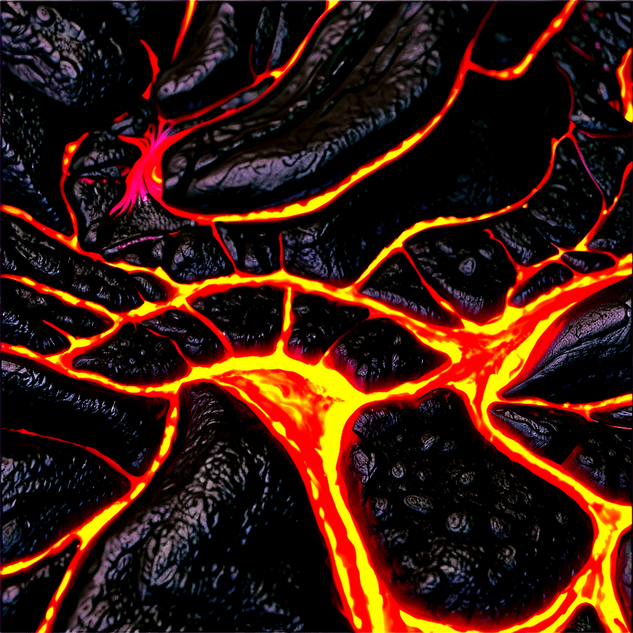 Lava Flow Close Up PNG cbq