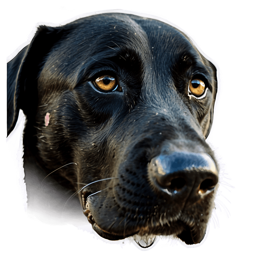 Black Dog Nose PNG wxl13