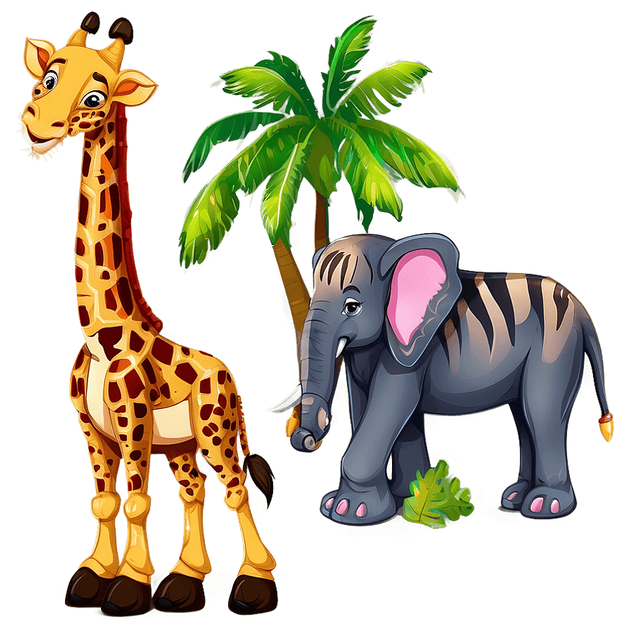 Wild Safari Animals Stickers PNG fvj