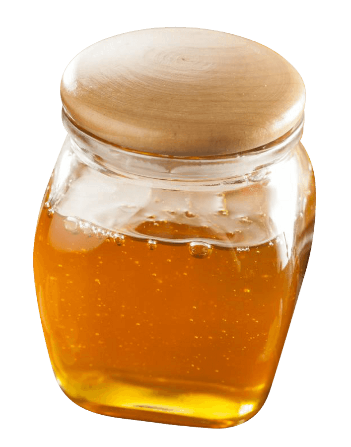 Golden Honey Jar Transparent Background