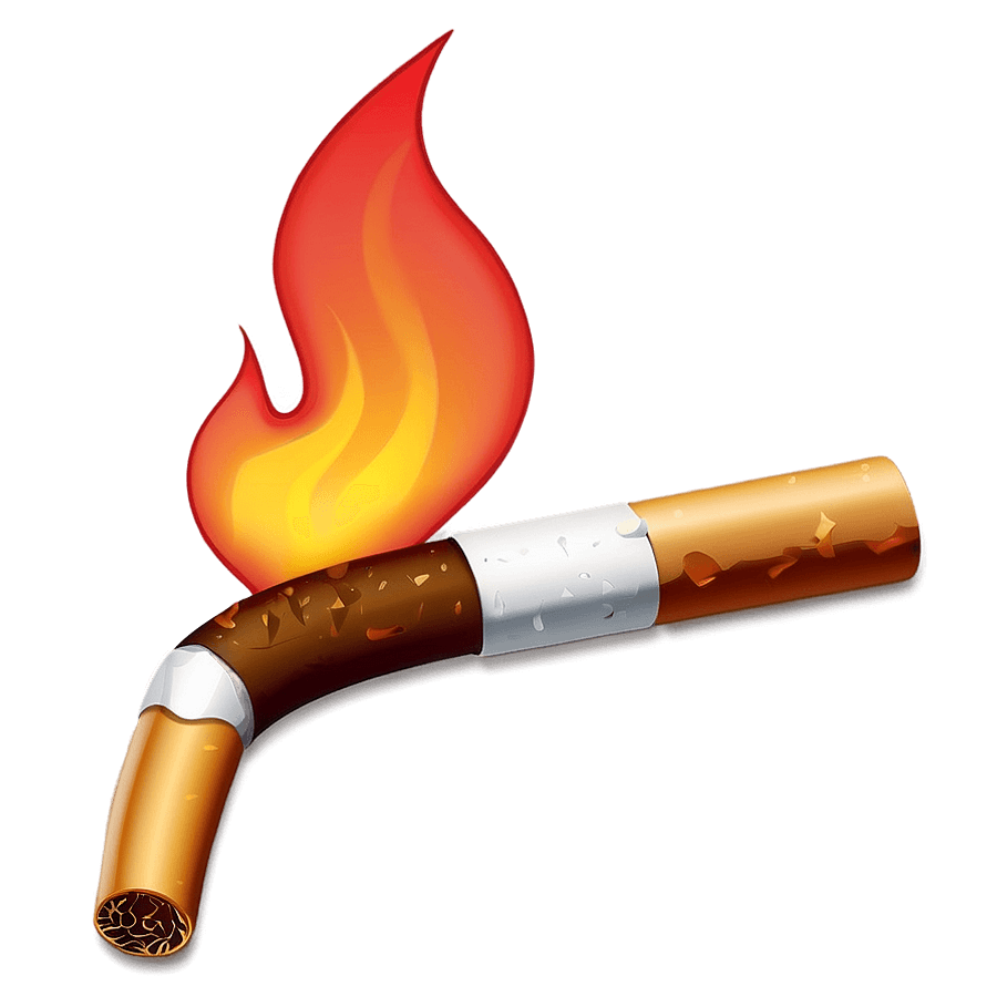 Smoking Flame Icon PNG 4