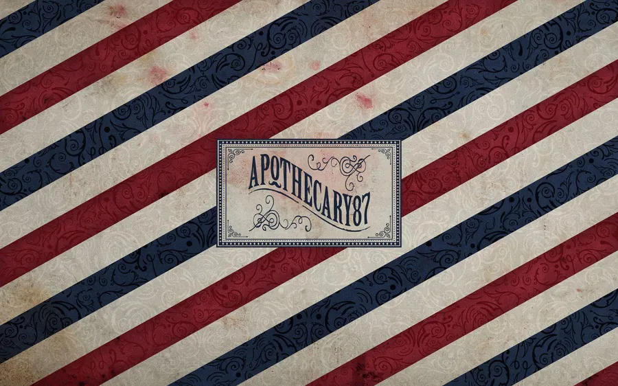 Old Barber Pole Design wallpaper