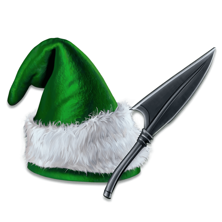 Green Elf Hat PNG 05252024