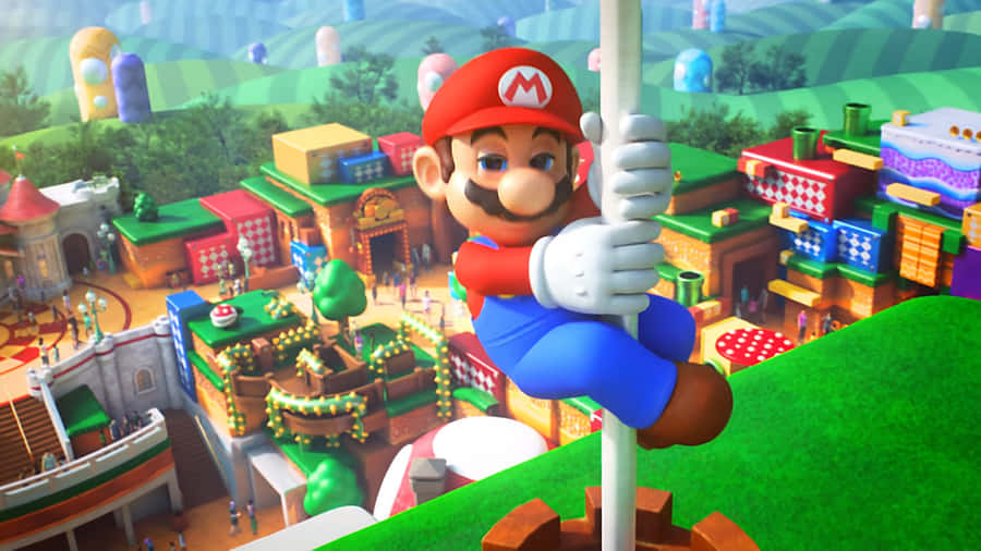 MushroomKingdom 1920 x 1080 Hintergrundbild.