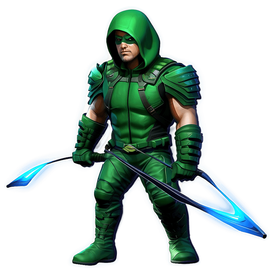 Green Arrow Character PNG 05232024