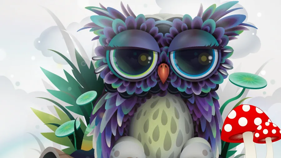 Cute Owl background