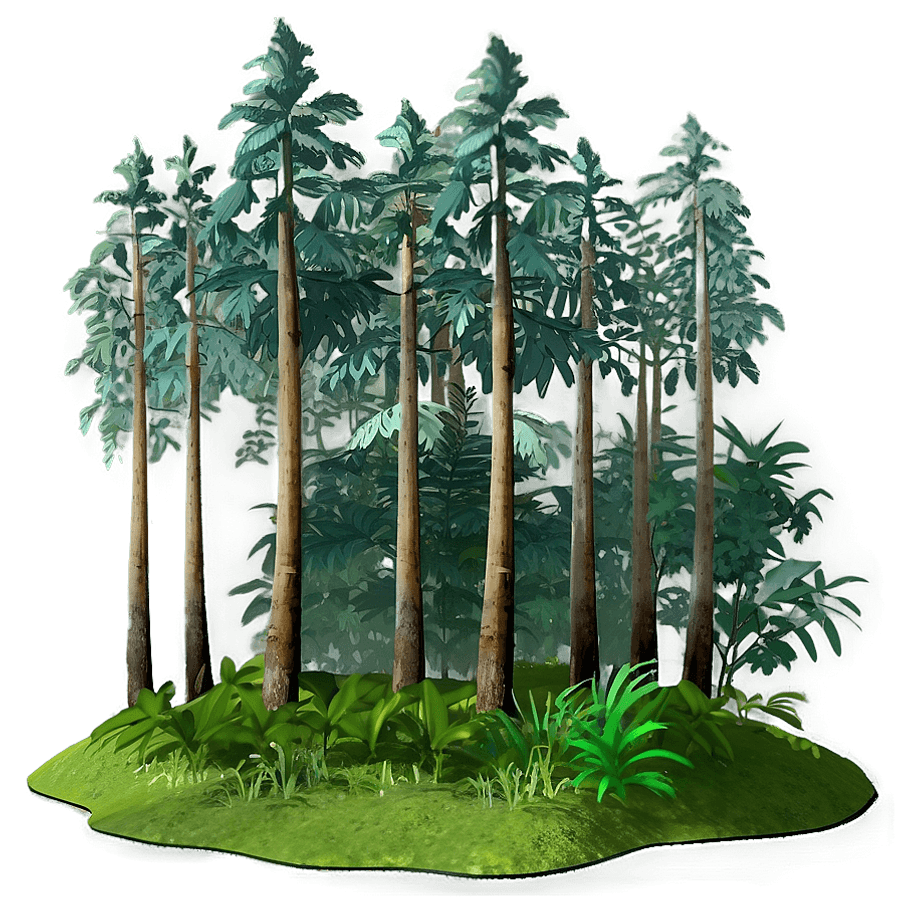 Dark Forest Wilderness PNG aww