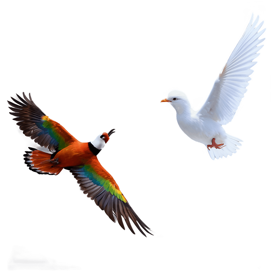 Birds Flying Peace PNG 30