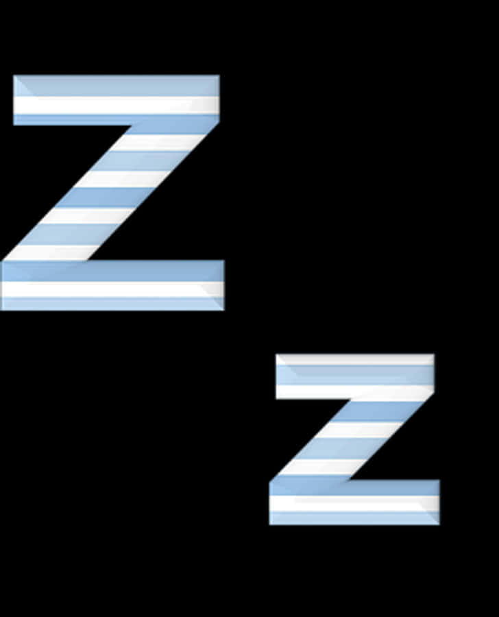 Striped Letter Z Graphic