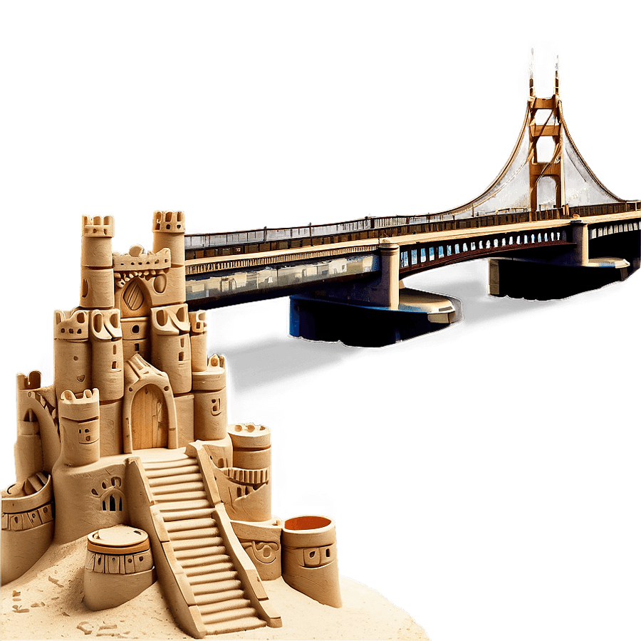Sand Castle with Bridge PNG ixw84