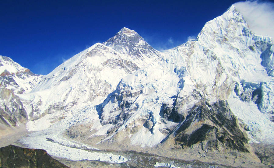 Majestic View of Mount Everest at Sunset