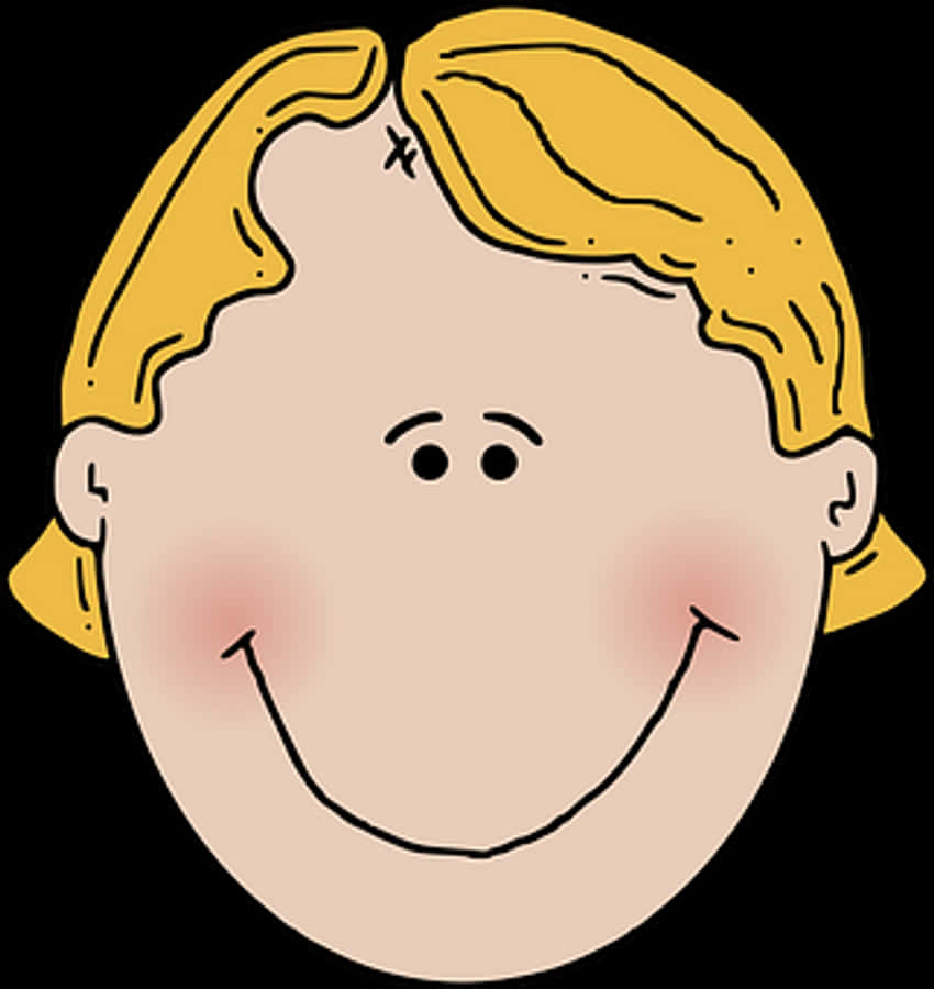 Smiling Cartoon Character