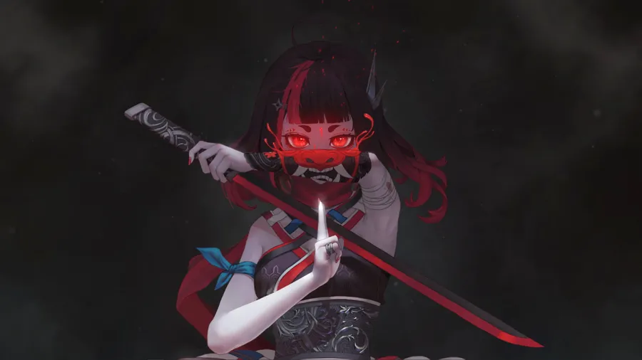 Red Anime Devil