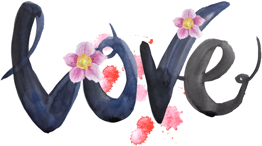 Cherry Blossom Love Transparent Decorative - Love