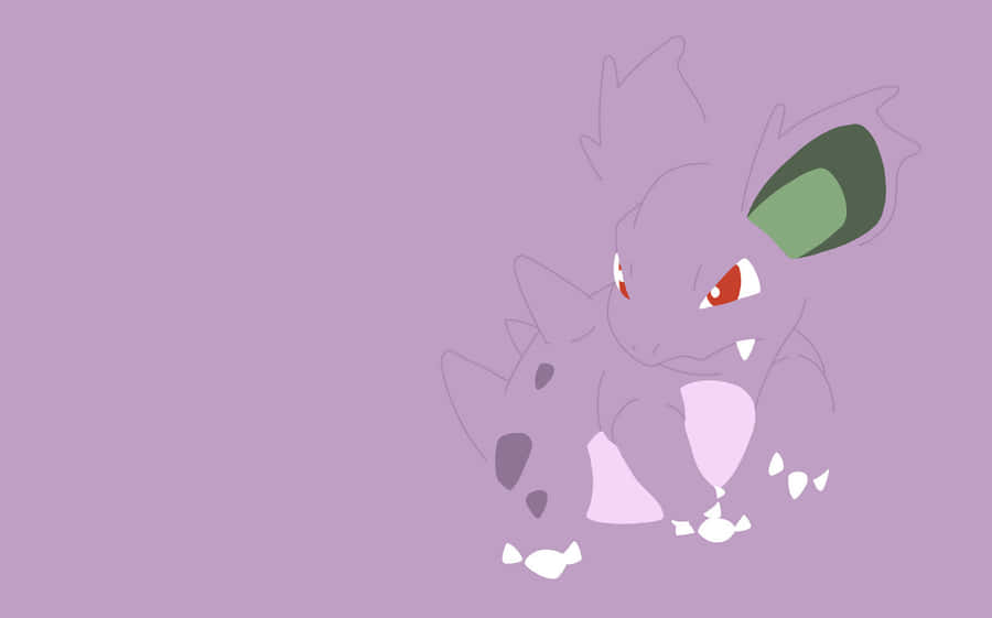 Minimalist Purple Nidorina