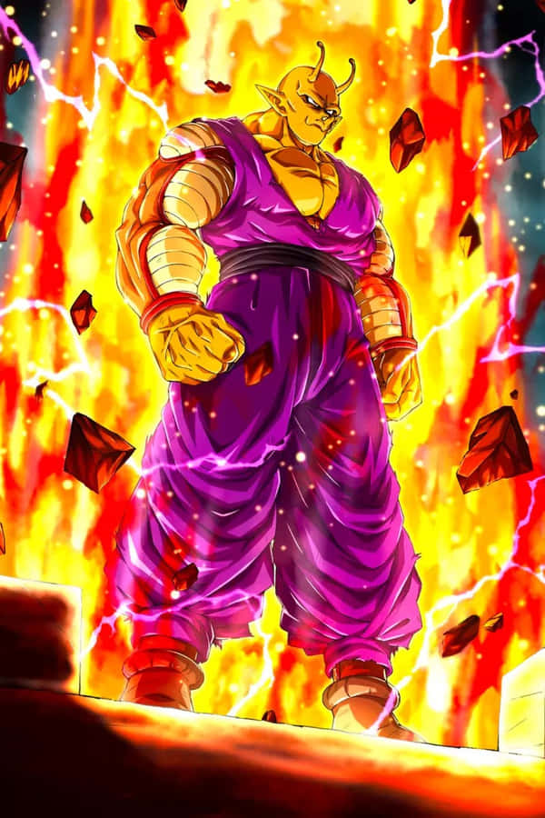 Sfondo Infuocato di un Personaggio Anime