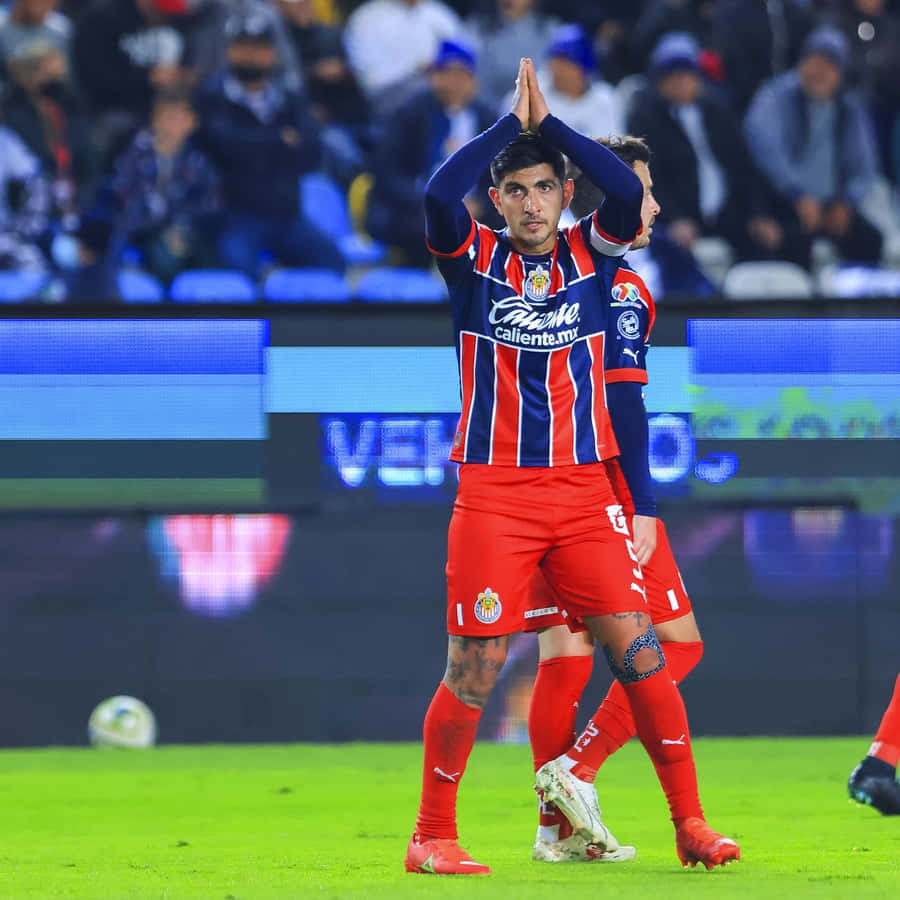Chivas Spieler Dankesgeste im Stadion Hintergrund