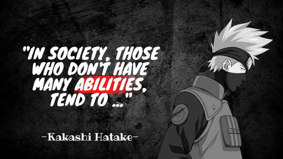 Kakashicitater 1280 x 720 tapet.