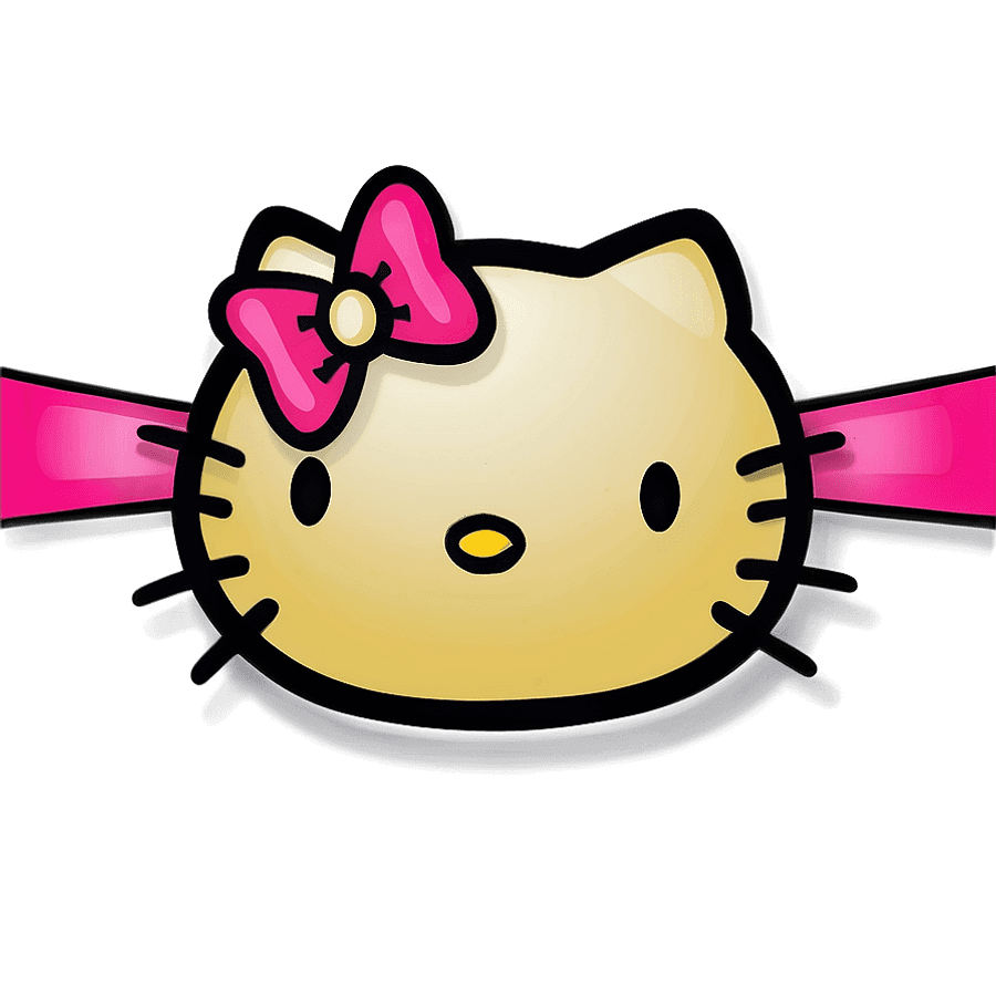 Hello Kitty Bow for Print PNG 05262024