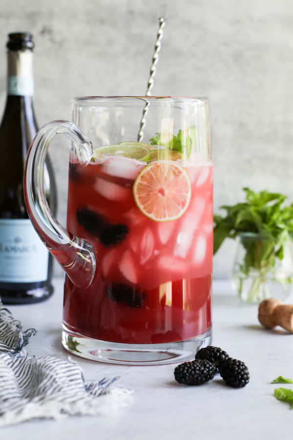 SfondoCocktail squisito con un tocco speciale