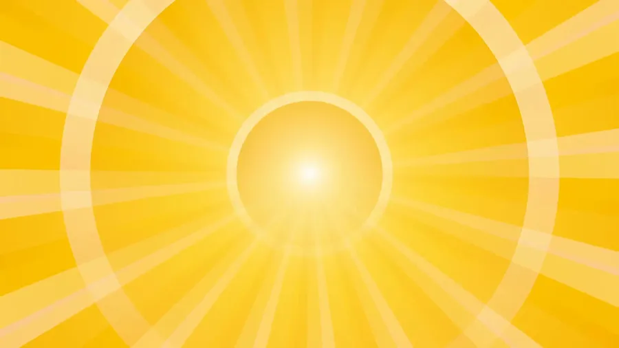 Yellow HD Sun Rays