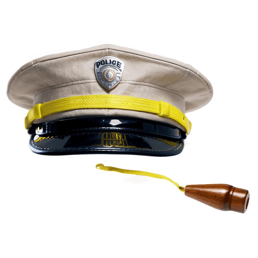 Police Hat with Whistle PNG 55