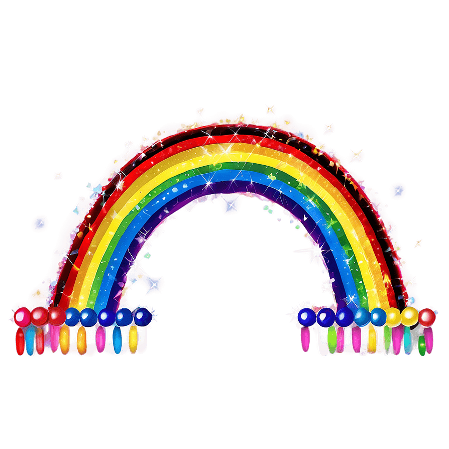 Sparkling Rainbow PNG 73