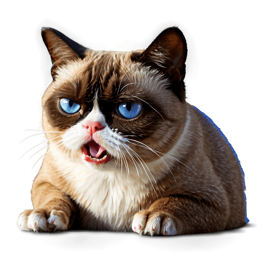 Grumpy Cat Cartoon PNG 82