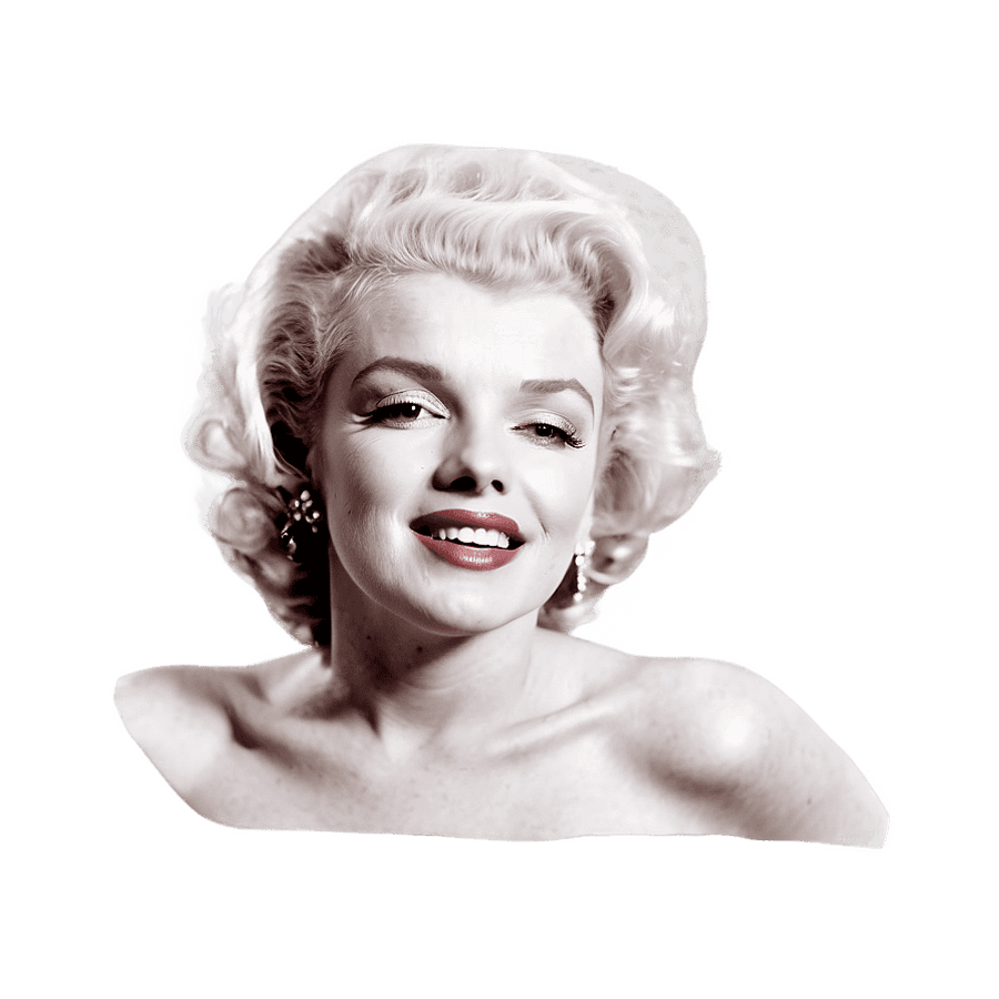 Marilyn Monroe Classic Hollywood PNG 06112024