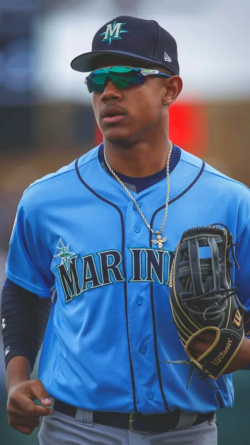 Baseball Player Mariners Uniform