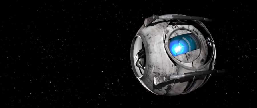 Udforskde mørke hjørner af Aperture Science med den højt detaljerede 3440x1440p Portal 2 baggrund.
