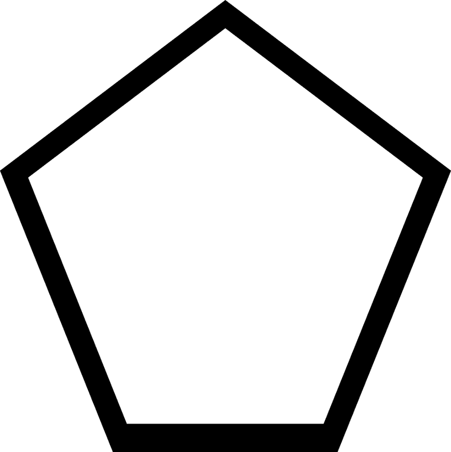 Hexagon Clipart Geometry - Pentagon Png, Transparent Png