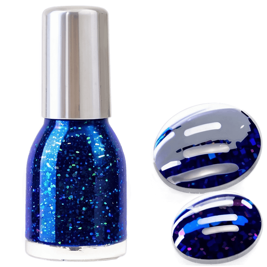 Majestic Blue Glitter PNG 4
